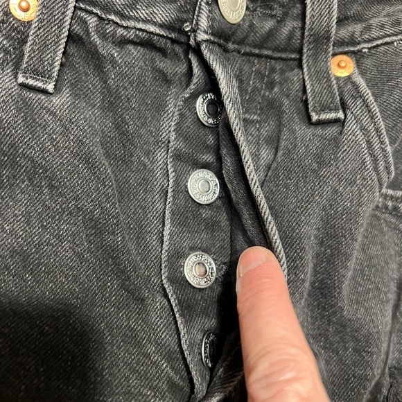 Levi’s ribcage button up shorts womens size 24 - Picture 7 of 9